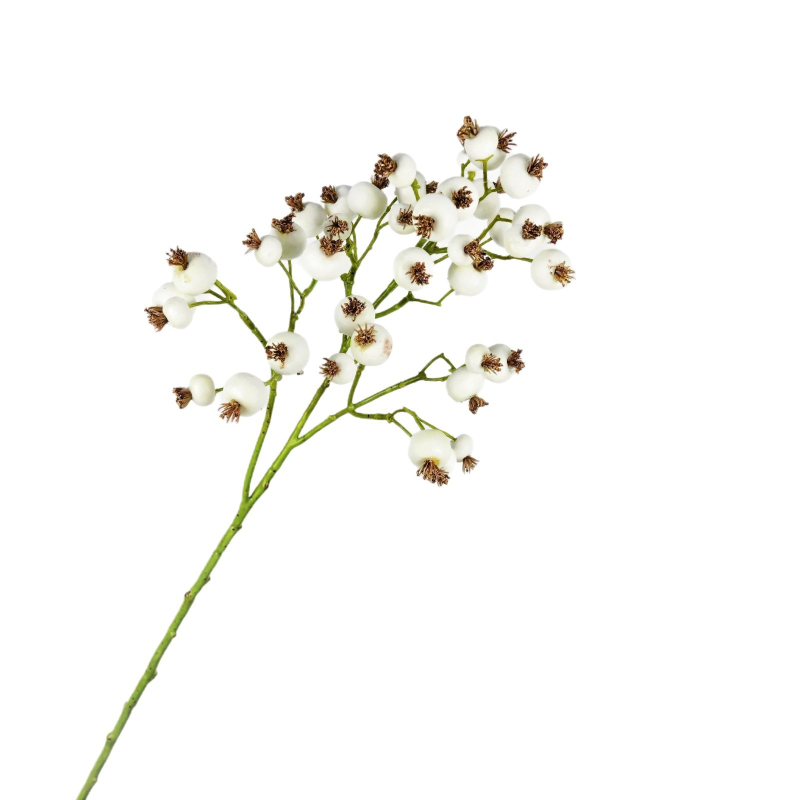 Flori de mătase cu bile spumoase de măceșe pentru aranjamente florale, decor în peisaj și Crăciun, flori artificiale cu un singur tulpină