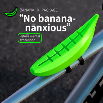 Banana Bag za bicikl – prednja torbica i torbica za sjedalu, 3D ispis, za MTB i cestovne bicikle, rekreacijska vožnja