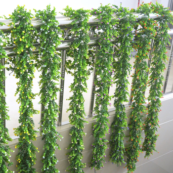 Ghirlandă artificială din liană de eucalipt pentru nunți și petreceri, decor verde, lungime 100–200 cm