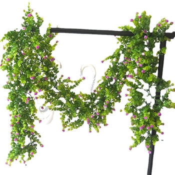 Ghirlandă artificială din liană de eucalipt pentru nunți și petreceri, decor verde, lungime 100–200 cm