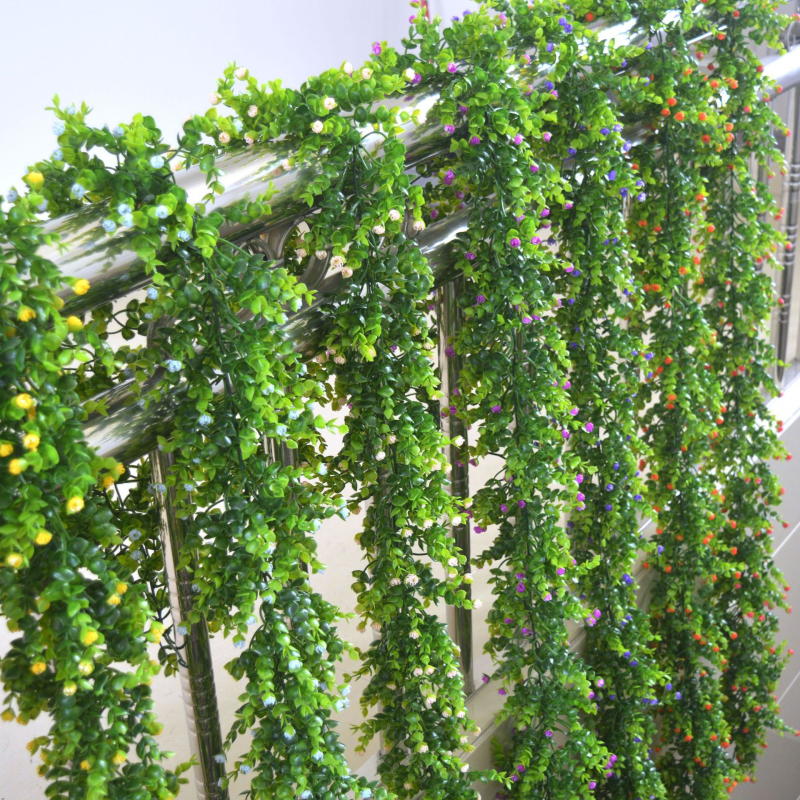 Ghirlandă artificială din liană de eucalipt pentru nunți și petreceri, decor verde, lungime 100–200 cm