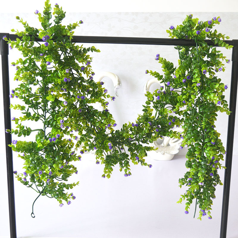Ghirlandă artificială din liană de eucalipt pentru nunți și petreceri, decor verde, lungime 100–200 cm