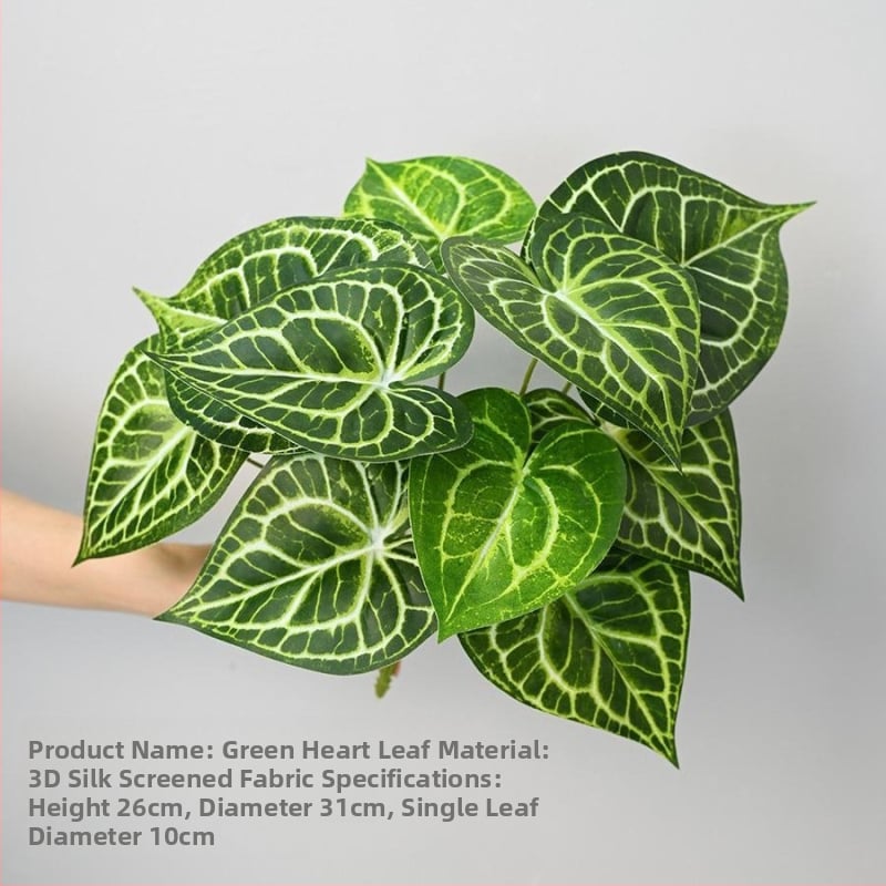Plantă artificială cu frunză de taro, decor tropical pentru sufragerie și birou