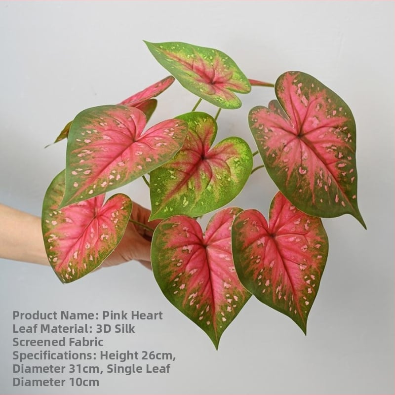Plantă artificială cu frunză de taro, decor tropical pentru sufragerie și birou
