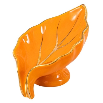 Suport ceramic pentru săpun cu drenaj și raft de baie