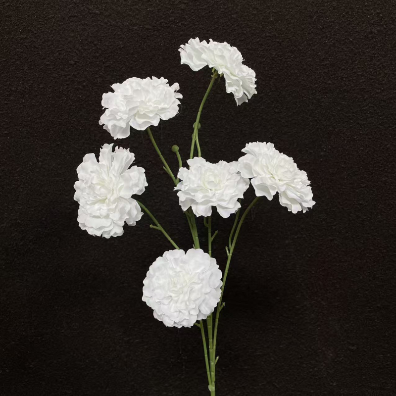 Floare artificială de lotus cu șase capete pentru nunți, decor de cameră și recuzită pentru fotografii