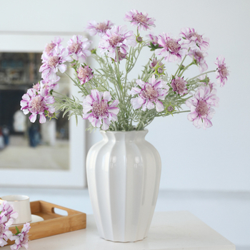 Floare artificială cosmos din mătase pentru decor în living și masă, recuzită pentru fotografii, aspect premium