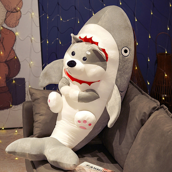 Shark Dog plišana lutkica – zabavna plišana lutka, jastuk, spavaća lutka, poklon za djevojke