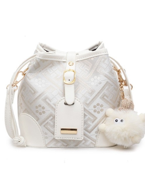 Nova stilna bucket torba od Guangxi Zhuang brokata, kineski stil, 2025 lagani luksuz, crossbody torba za žene