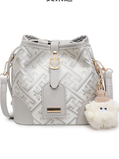 Nova stilna bucket torba od Guangxi Zhuang brokata, kineski stil, 2025 lagani luksuz, crossbody torba za žene