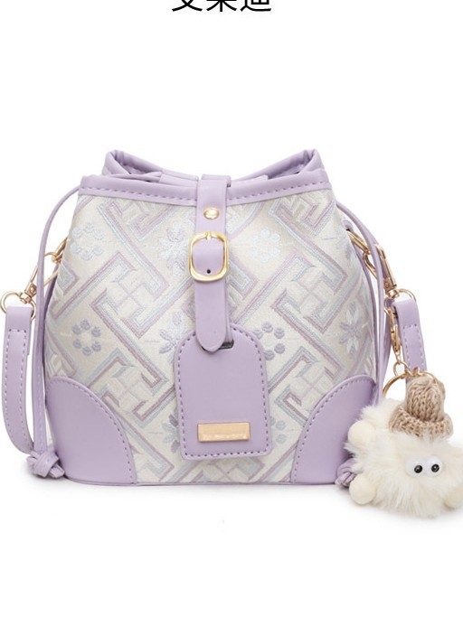 Nova stilna bucket torba od Guangxi Zhuang brokata, kineski stil, 2025 lagani luksuz, crossbody torba za žene