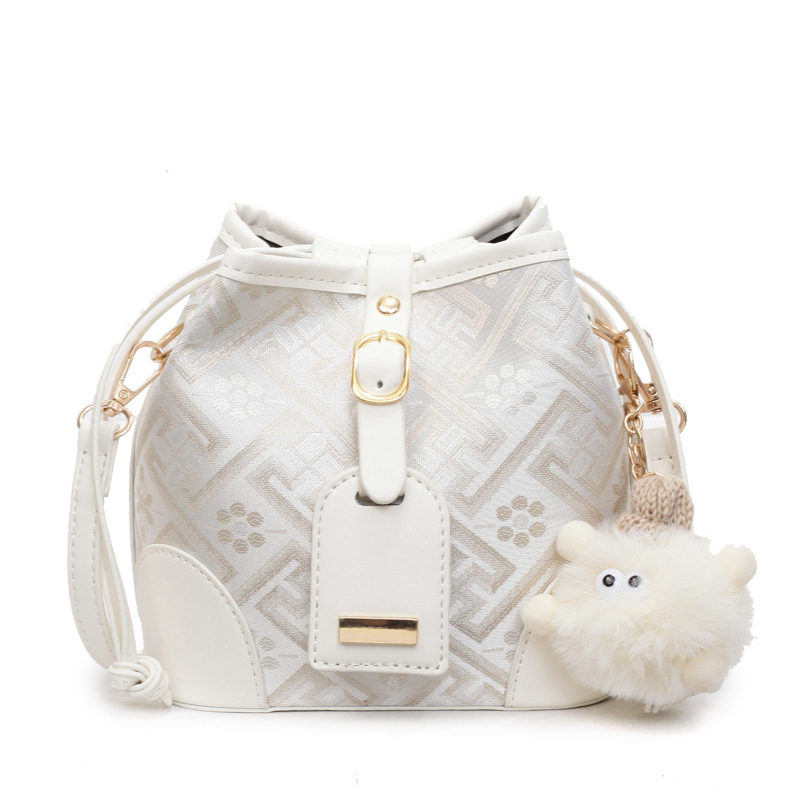 Nova stilna bucket torba od Guangxi Zhuang brokata, kineski stil, 2025 lagani luksuz, crossbody torba za žene