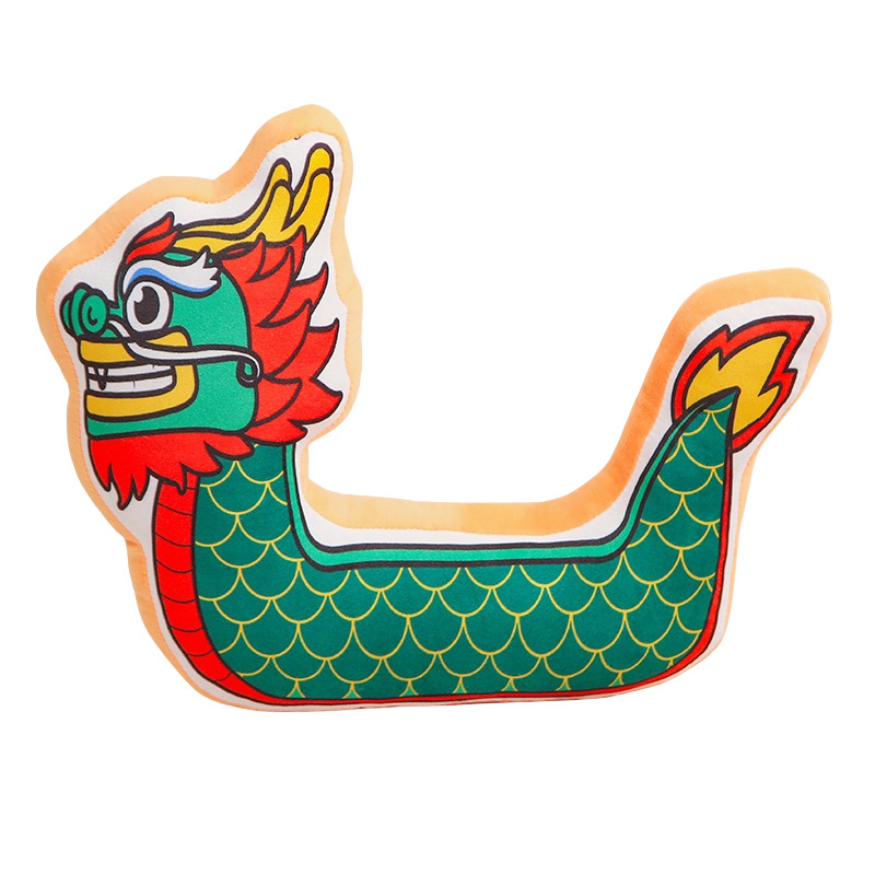 Plišana igračka Dragon Boat Festival, plišano brod-drak, jastuk u obliku slova U, dekorativna lutkica