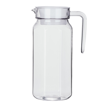 Carafă acrilic-PC pentru apă rece, capacitate mare, pentru sucuri, lapte, ceai și băuturi, cu model glaciar
