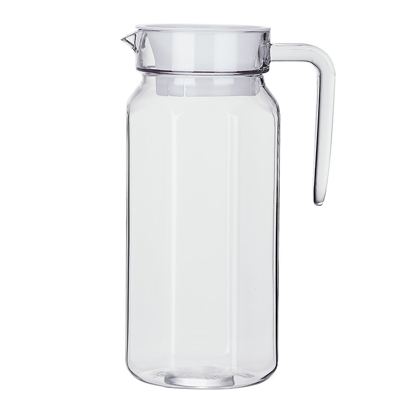 Carafă acrilic-PC pentru apă rece, capacitate mare, pentru sucuri, lapte, ceai și băuturi, cu model glaciar