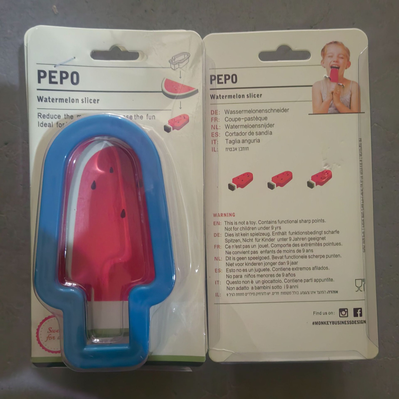 A1993 Tăietor creativ pentru pepene și matriță pentru înghețată în formă de felie de pepene