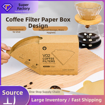 Filtru de cafea în formă de evantai pentru V60, culoare lemn natural, pentru turnare