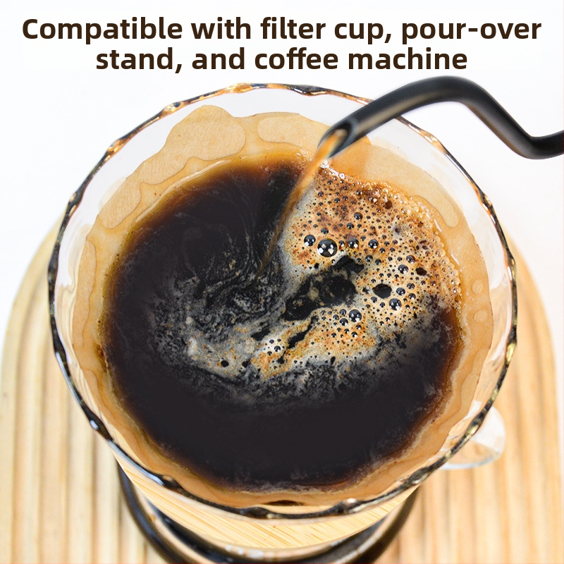 Filtru de cafea în formă de evantai pentru V60, culoare lemn natural, pentru turnare