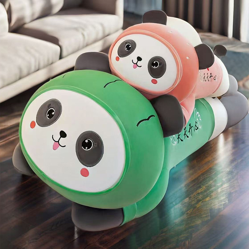 Plišana panda igračka s dizajnom dinje, ležeći panda jastuk za djecu