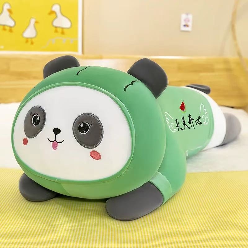 Plišana panda igračka s dizajnom dinje, ležeći panda jastuk za djecu
