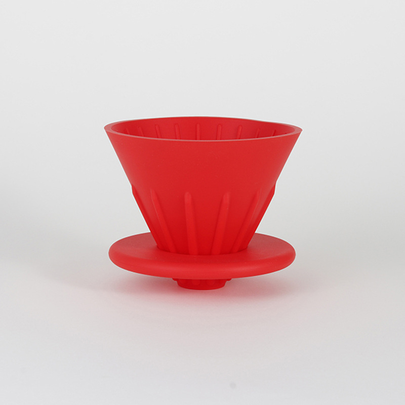 DROHOEY Filtru de cafea din silicon alimentar, portabil pentru exterior, filtru prin picurare pentru acasă, turnare manuală