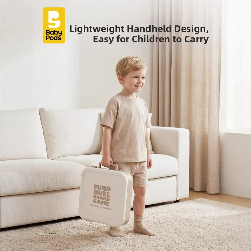 Babypods Višestruko funkcionalna šahovska ploča s Flying Chess, Hopscotch, Backgammon i Gomoku – Edukativna igračka za djecu