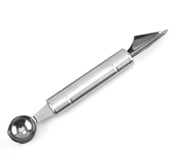 Lingură din oțel inoxidabil pentru bile de pepene și lingură de înghețată pentru platou de fructe