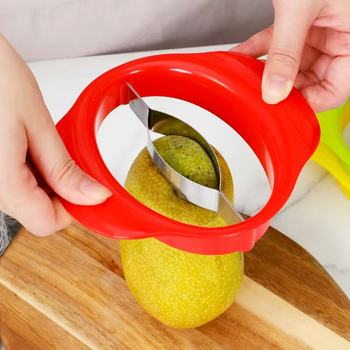 Tăietor de mango din oțel inoxidabil, instrument pentru fructe cu eliminator de sâmburi
