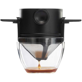 Mummer Îngerașul Mic Filtru de cafea din oțel inoxidabil, reutilizabil, V6 cu pâlnie – Înlocuitor pentru filtre de hârtie