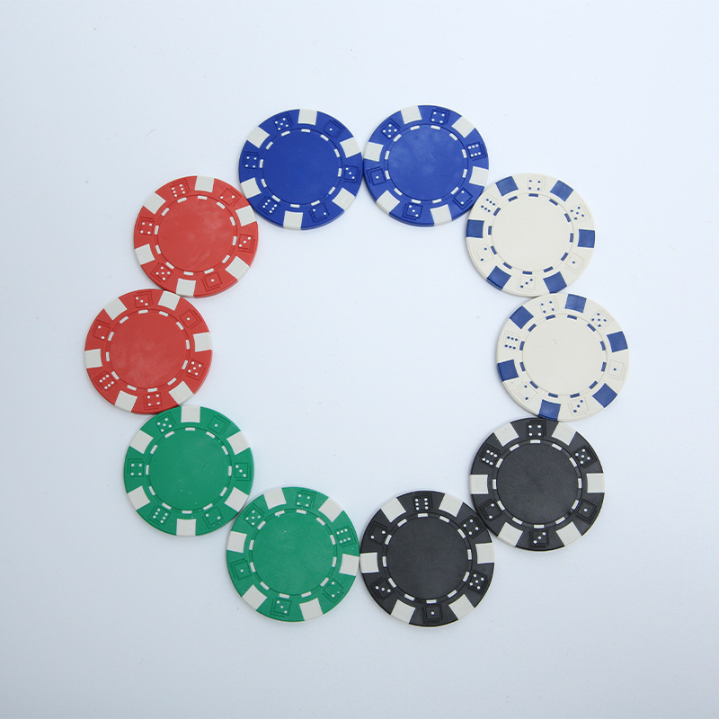 Set čipova i tokena za baccarat, mahjong i Texas Hold'em poker — PS materijal, promjer 40 mm, debljina 3,1 mm, 100 kom., raznobojne
