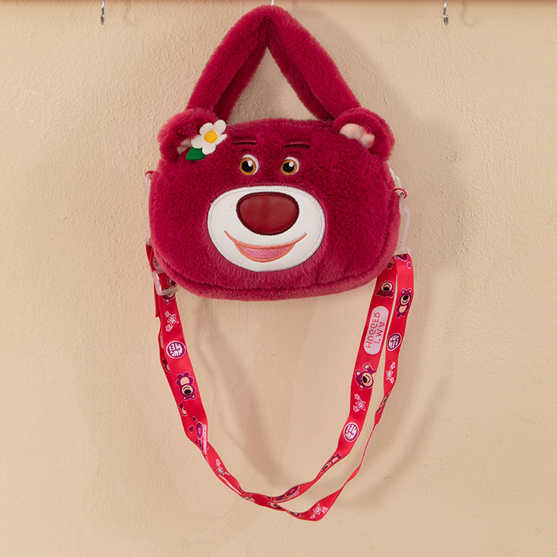 Βελούδινη τσάντα crossbody με κούκλα – εμπνευσμένη από claw machine