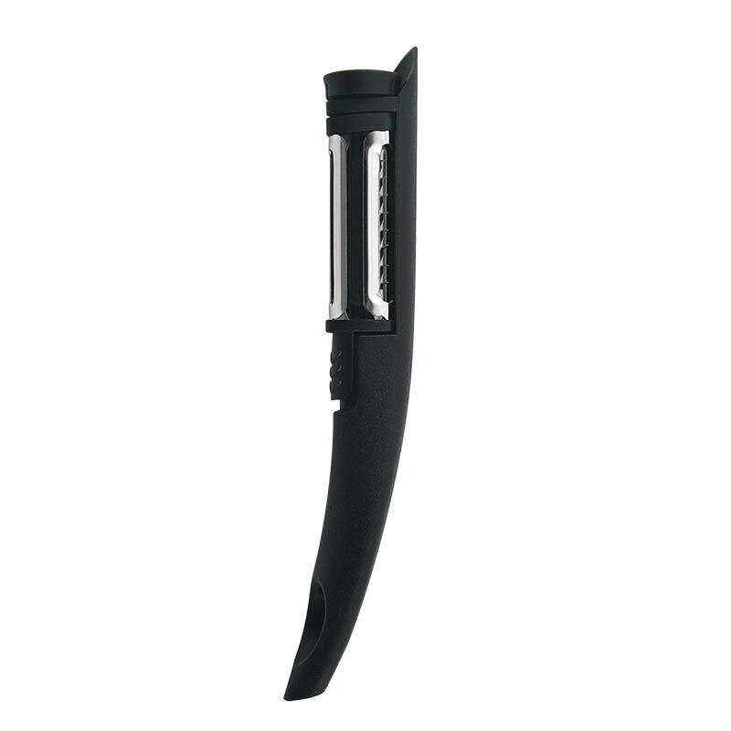 Peeler multifuncțional din plastic, lamă din oțel inoxidabil, pentru curățarea fructelor și legumelor, inclusiv mere și cartofi