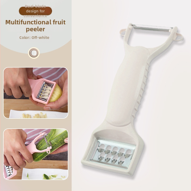Curățător cu două capete pentru fructe și legume, răzuitor pentru cartofi și castraveți, multifuncțional