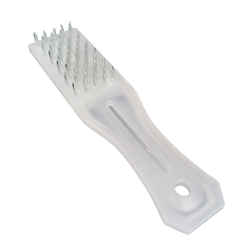 Îndepărător de solzi pentru pește din oțel inoxidabil, mâner din plastic – ustensilă de bucătărie