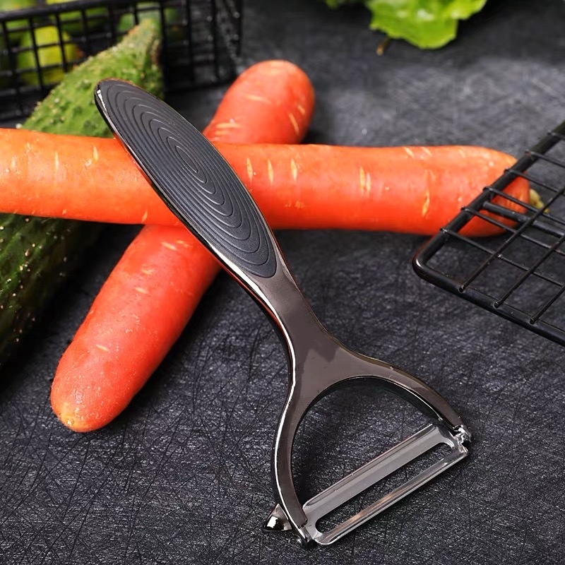 Curățător pentru fructe și legume din oțel inoxidabil – unealtă de bucătărie multifuncțională cu cuțit pentru pepene