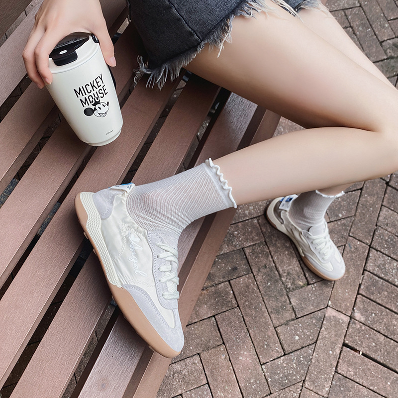 Grape Mom cipele od prave kože, prozračne udobne ženske njemački trening cipele – Forrest Gump stil, casual balerinke, veličine 41-43