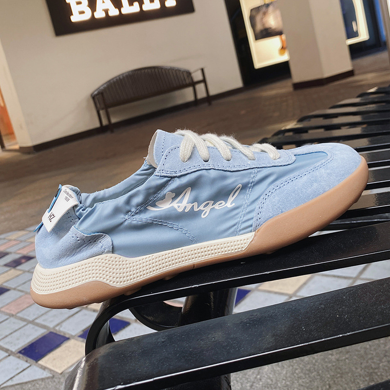 Grape Mom cipele od prave kože, prozračne udobne ženske njemački trening cipele – Forrest Gump stil, casual balerinke, veličine 41-43