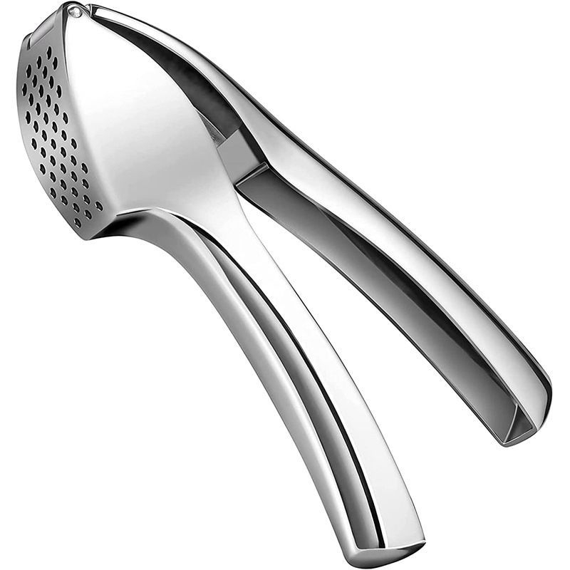 Presă manuală pentru usturoi și curățător de căței, zdrobitor de usturoi din aliaj de zinc, design creativ
