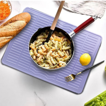 Covoraș din silicon alimentar pentru uscare în bucătărie, antiderapant, rezistent la temperaturi înalte