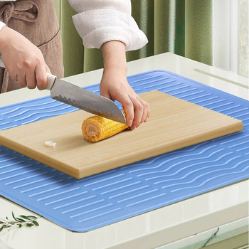Covoraș din silicon alimentar pentru uscare în bucătărie, antiderapant, rezistent la temperaturi înalte
