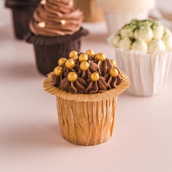 Magas hőmérsékleten ellenálló négyszögletes papírmuffin formák sütéshez, egyszínű, otthoni használatra.