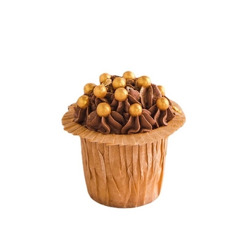 Magas hőmérsékleten ellenálló négyszögletes papírmuffin formák sütéshez, egyszínű, otthoni használatra.