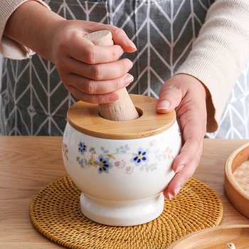 Mojar ceramic pentru usturoi – zdrobitor de usturoi, bucătărie