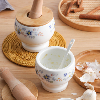 Mojar ceramic pentru usturoi – zdrobitor de usturoi, bucătărie