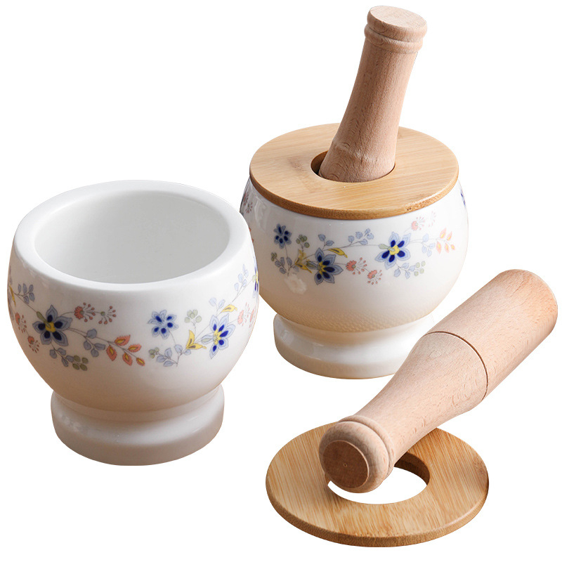 Mojar ceramic pentru usturoi – zdrobitor de usturoi, bucătărie