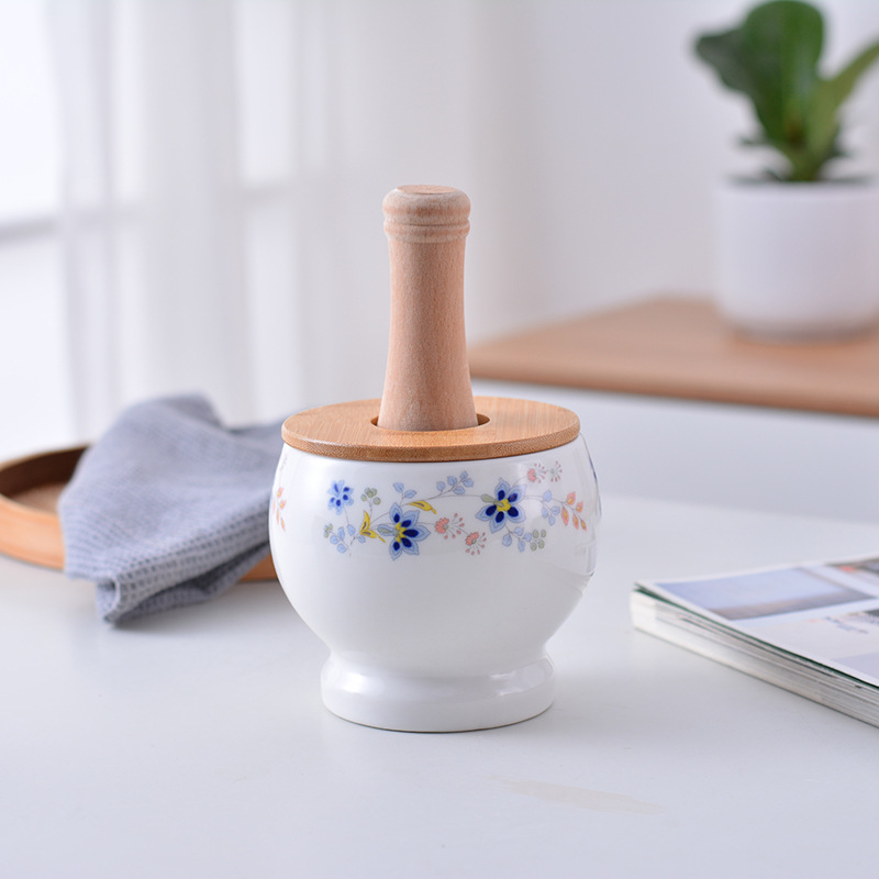 Mojar ceramic pentru usturoi – zdrobitor de usturoi, bucătărie
