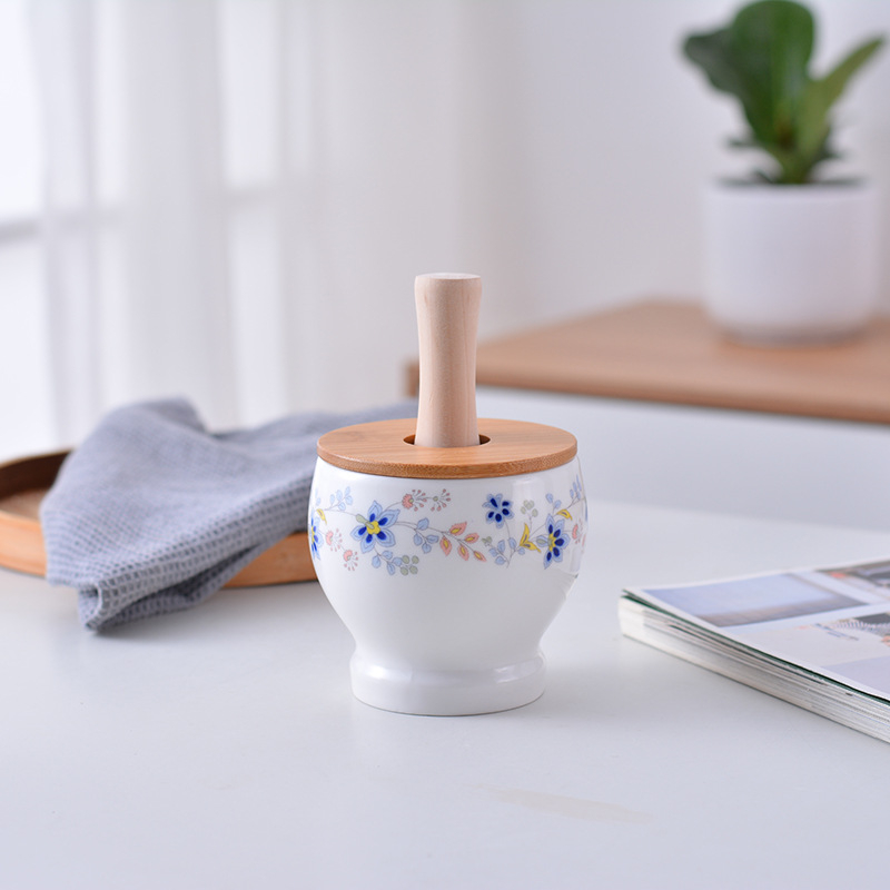 Mojar ceramic pentru usturoi – zdrobitor de usturoi, bucătărie