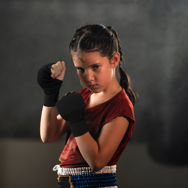 Dječje gel boxing rukavice, rukavice s pola prsta, sanda zavoji za ruke, zavoji, zaštitna tkanina za ruku, Muay Thai zaštitne rukavice
