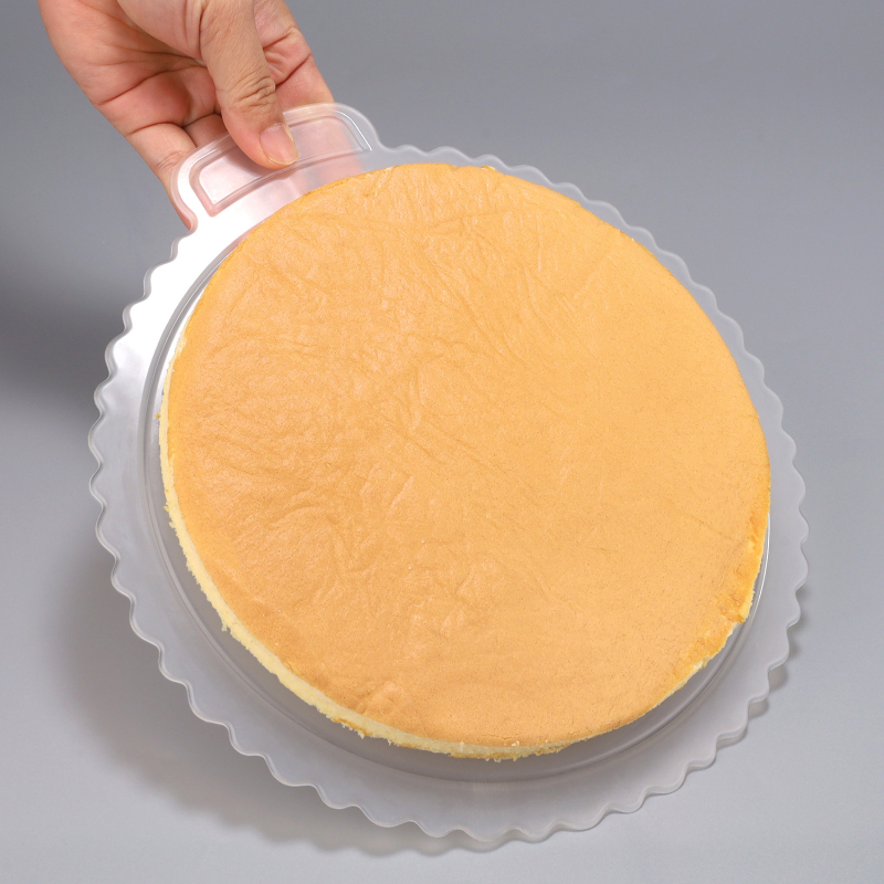 Bază rotundă pentru tort de 8 inch, reutilizabilă, din plastic dur, covoraș de copt cu strat gros