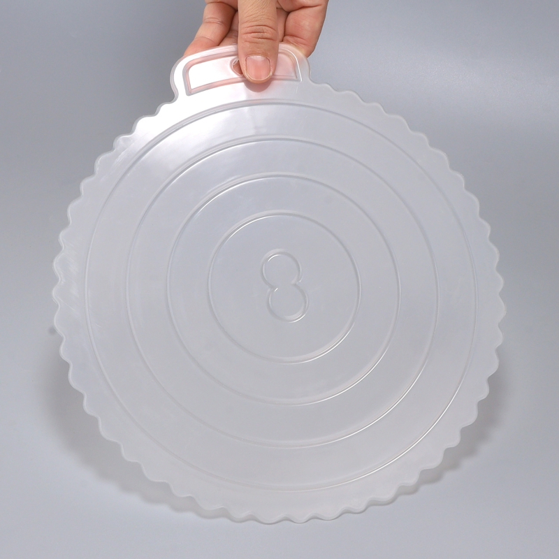 Bază rotundă pentru tort de 8 inch, reutilizabilă, din plastic dur, covoraș de copt cu strat gros